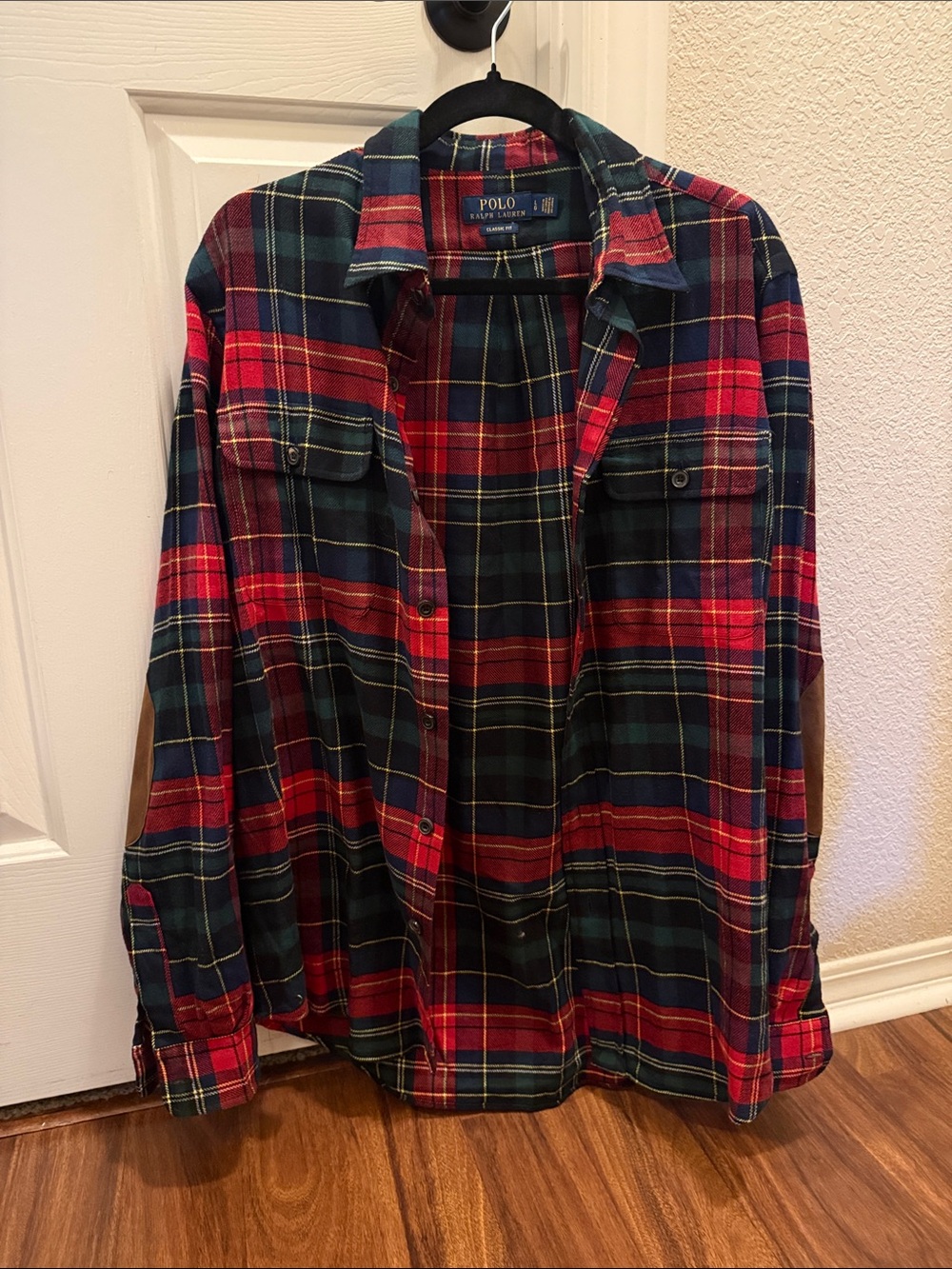 Polo by Ralph Lauren Red and Green Plaid Button-Down Shirt